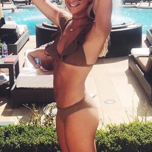 Army Green Ruffle Bikini Set